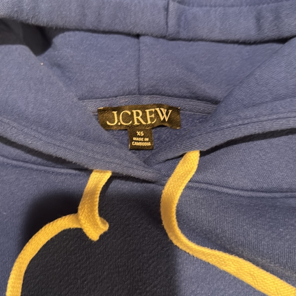 NWOT J Crew Cropped Hoodie - Picture 2 of 2